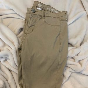 Khaki jeggings